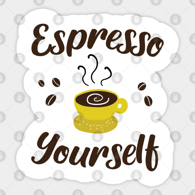 Espresso Yourself Sticker by KA fashion